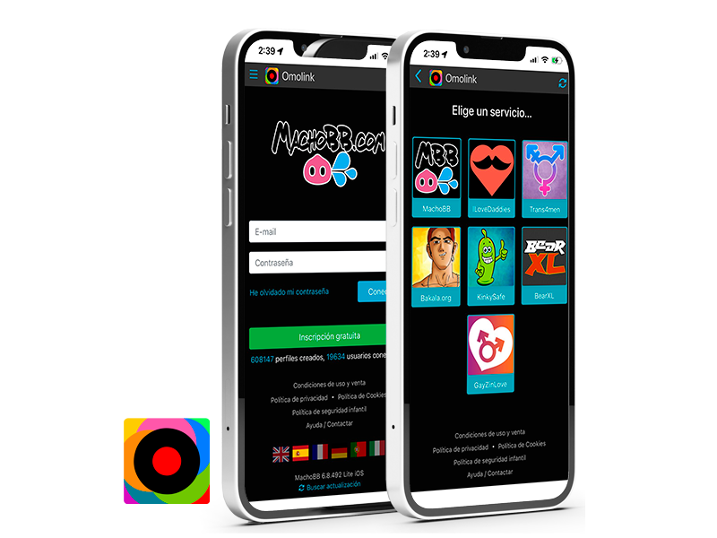 OMOLINK app con servicio MachoBB — descarga gratis en iPhone y Android